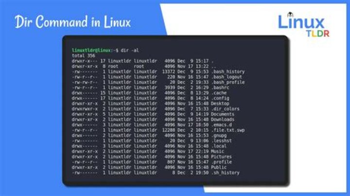 What is DIR command in Linux?