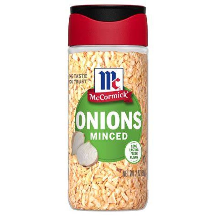 What is dry minced onion?