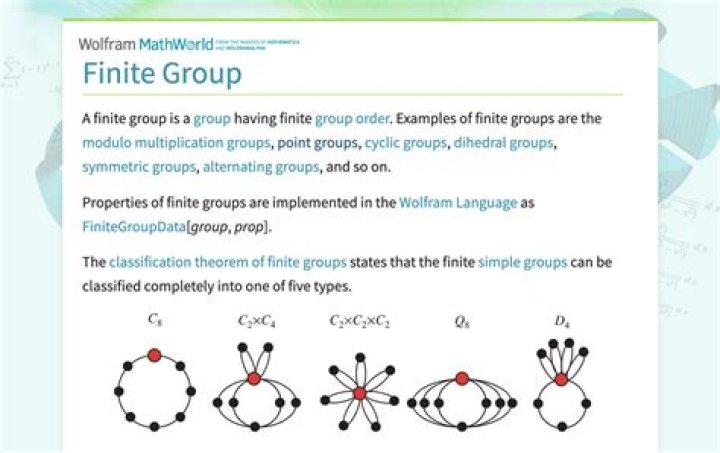 What is finite group example?