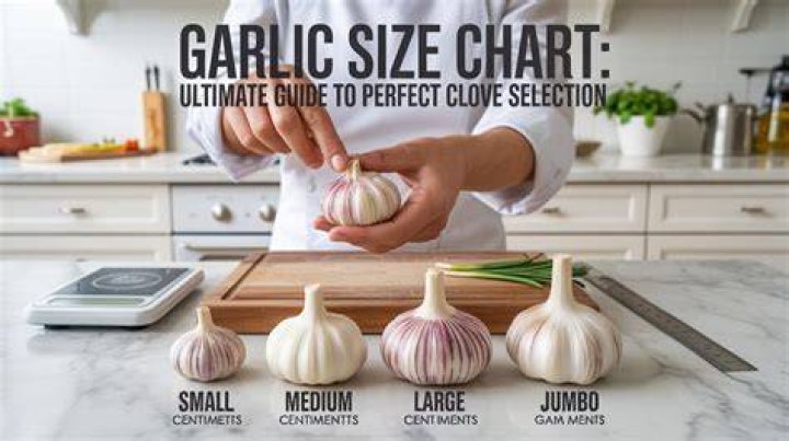 What is the average size of a garlic clove?