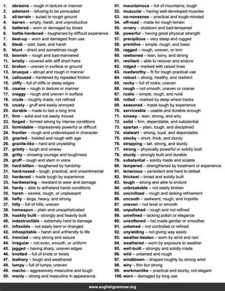 What is the best synonyms for rugged?