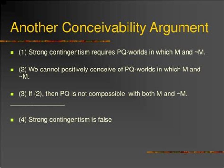 What is the Conceivability argument?