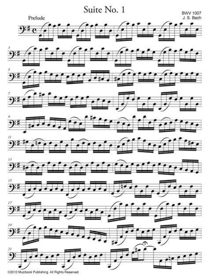 What is the most popular Bach cello suite?