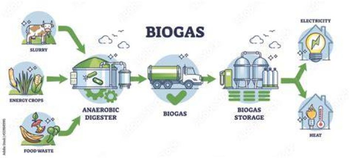 What is the process of biogas production?