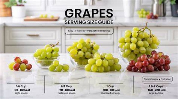 What is the serving size of grapes?