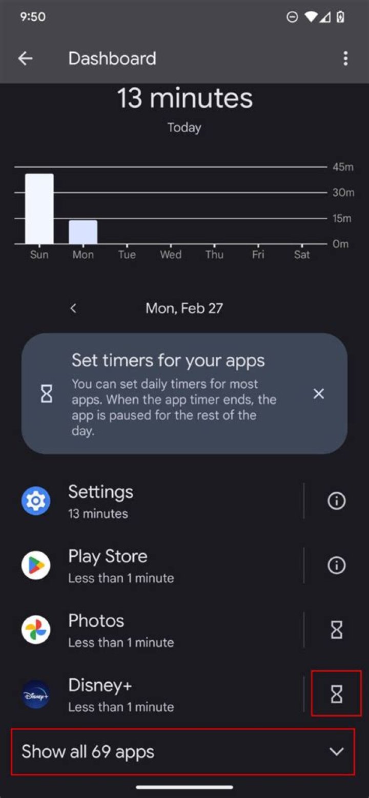 What is the time app on Android?