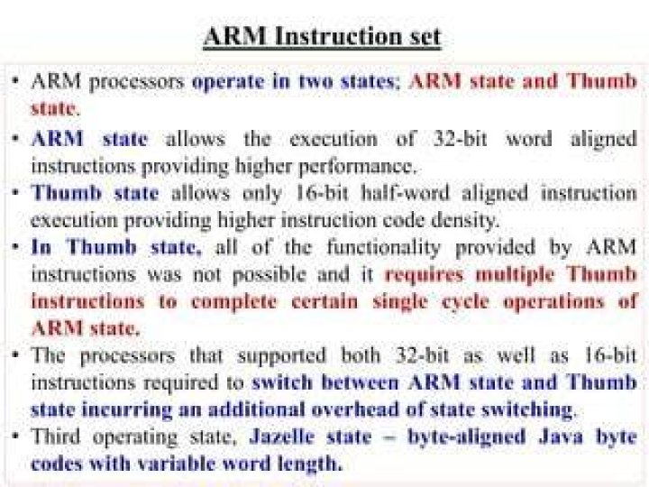 What is Thumb instruction set of ARM?
