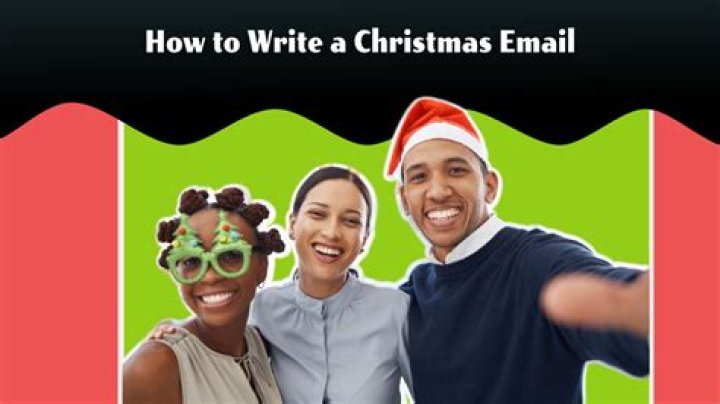 What should I write in Christmas email?