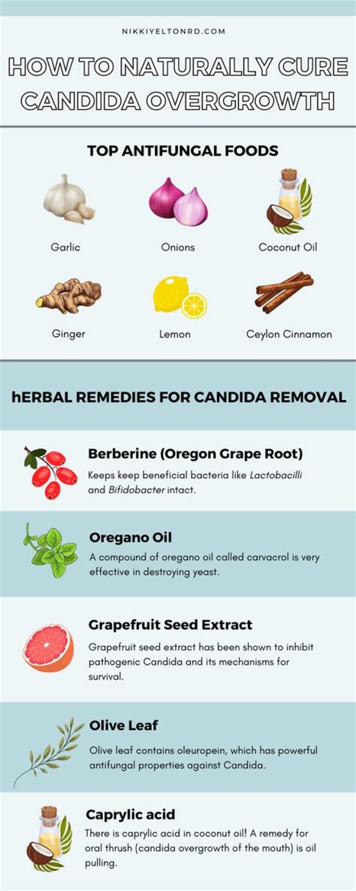 What spice kills Candida?
