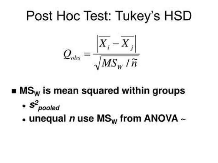 What type of test is a Tukey HSD?