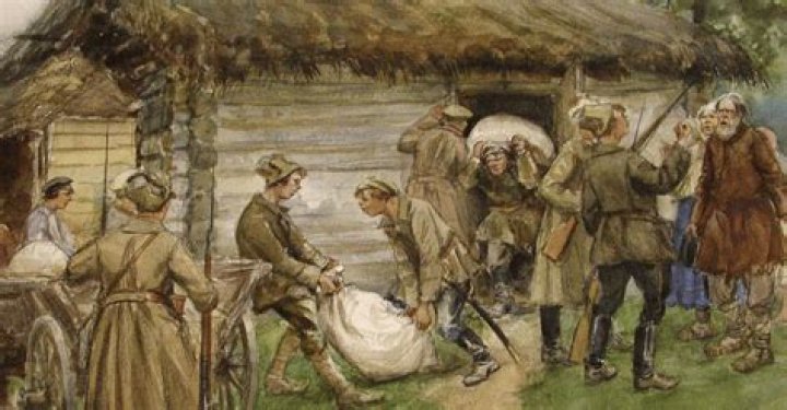 What was grain requisitioning in Russia?