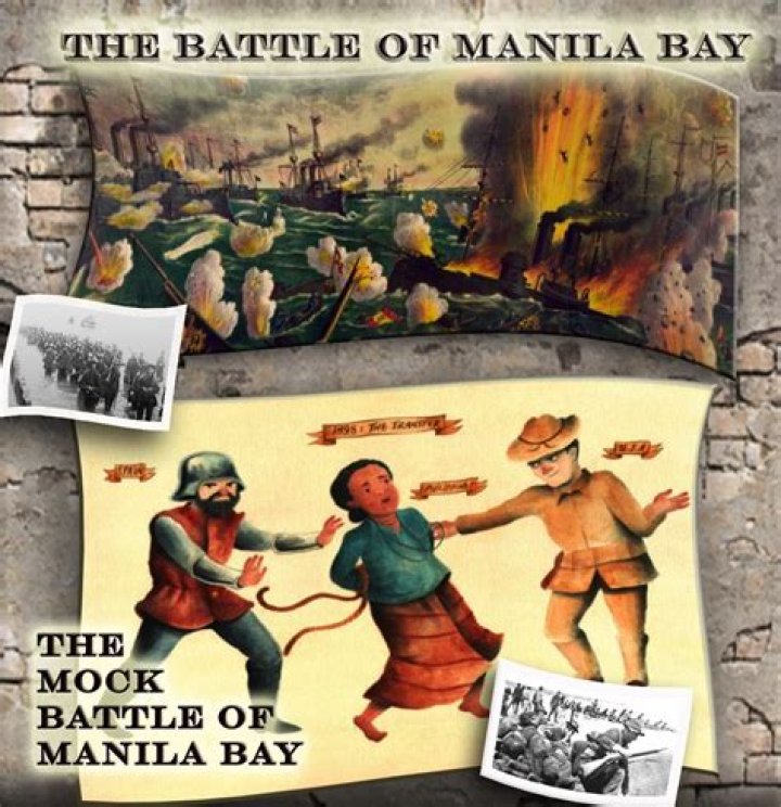 What was the reason behind the mock Battle of Manila?