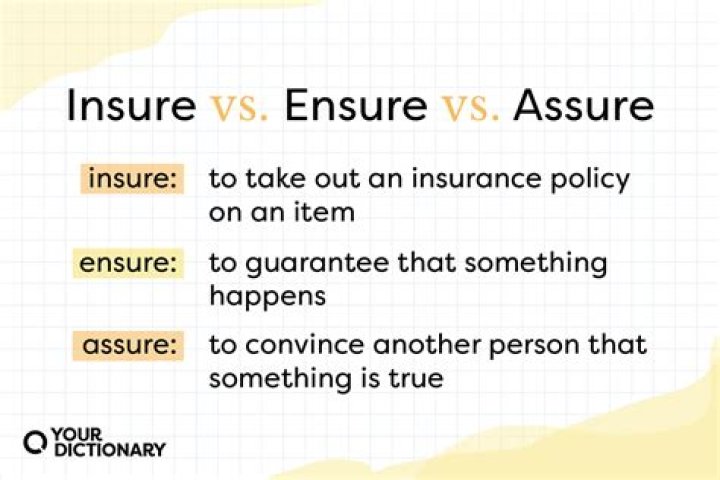 When to use Ensure versus insure?