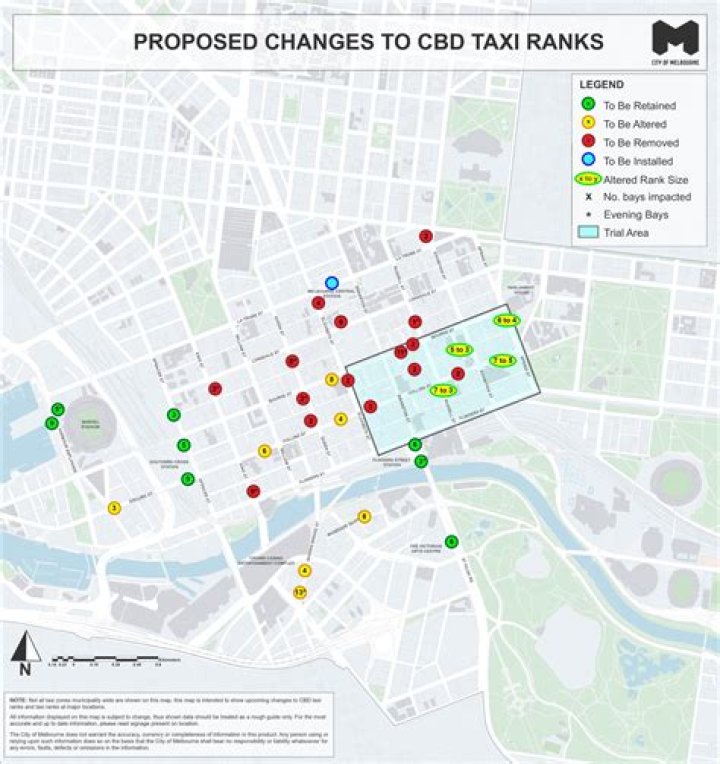 Where are taxi ranks in Brisbane CBD?