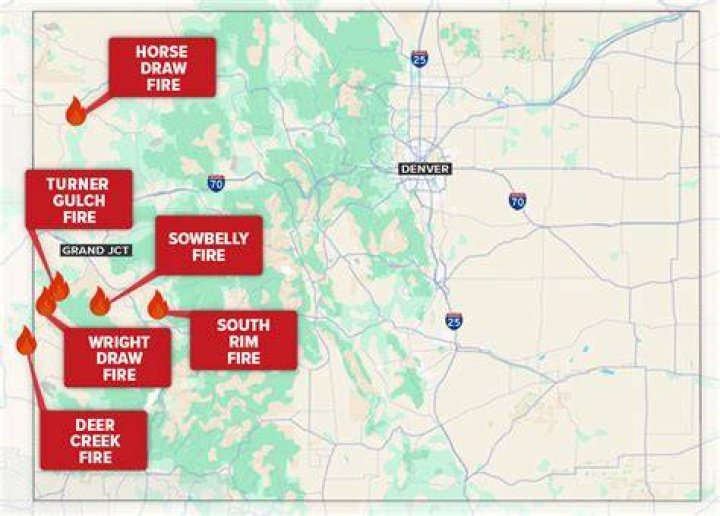 Where are the wildfires in Colorado located?