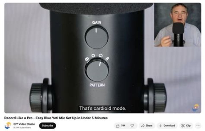 Where should I put microphone when recording?
