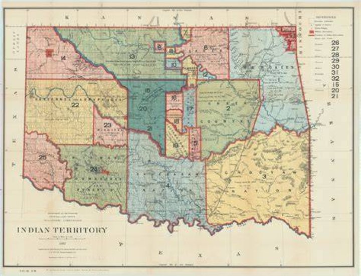Where was Indian Territory in the 1800s?
