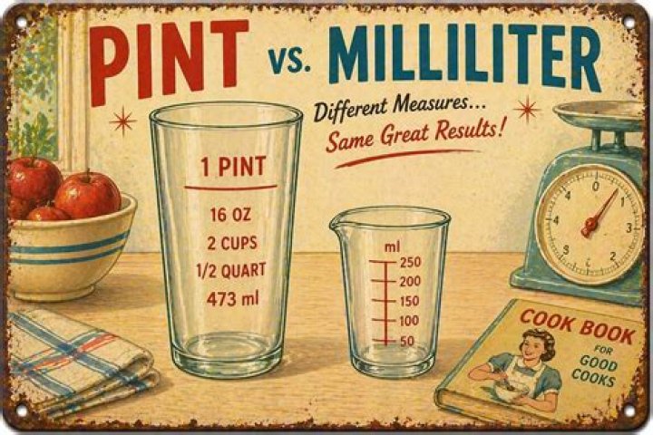 Which is bigger pint or milliliter?