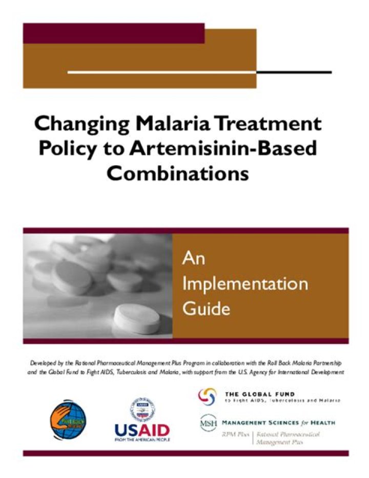 WHO malaria treatment policy?