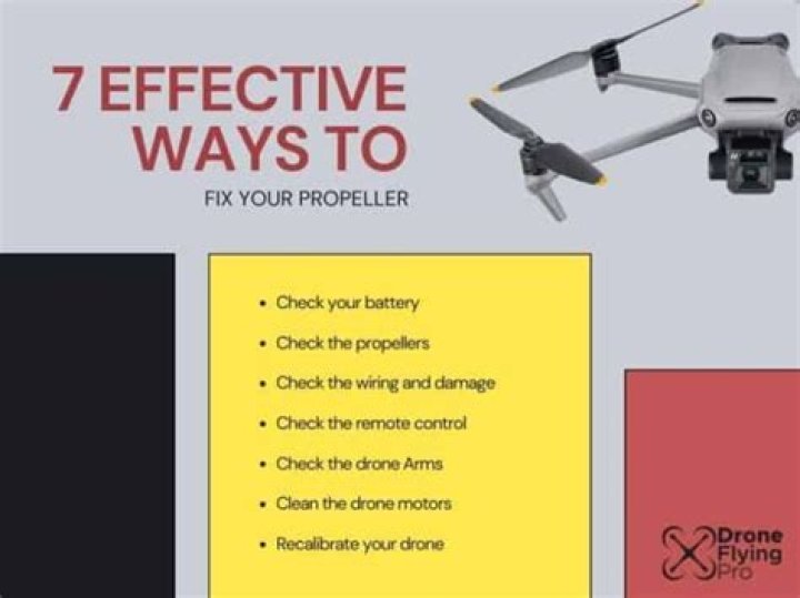 Why is my drone propeller not spinning?