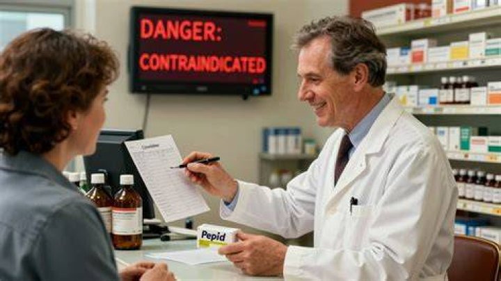 Why would a patient need famotidine?
